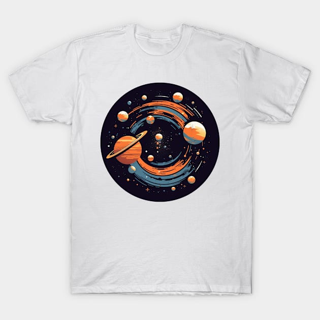 Universe Solar System Planets T-Shirt by HBfunshirts